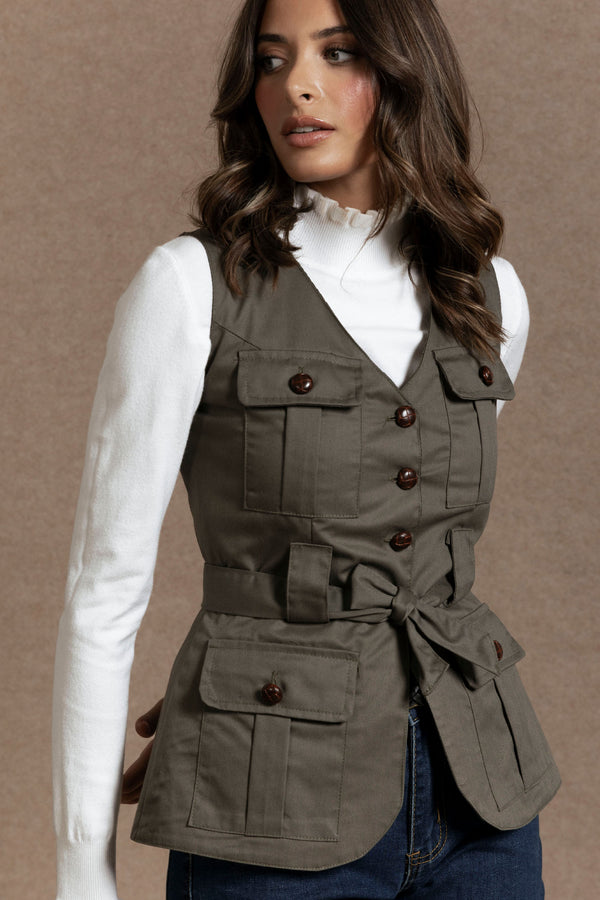 Chaleco Manuela Kaki