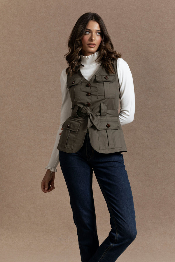 Chaleco Manuela Kaki