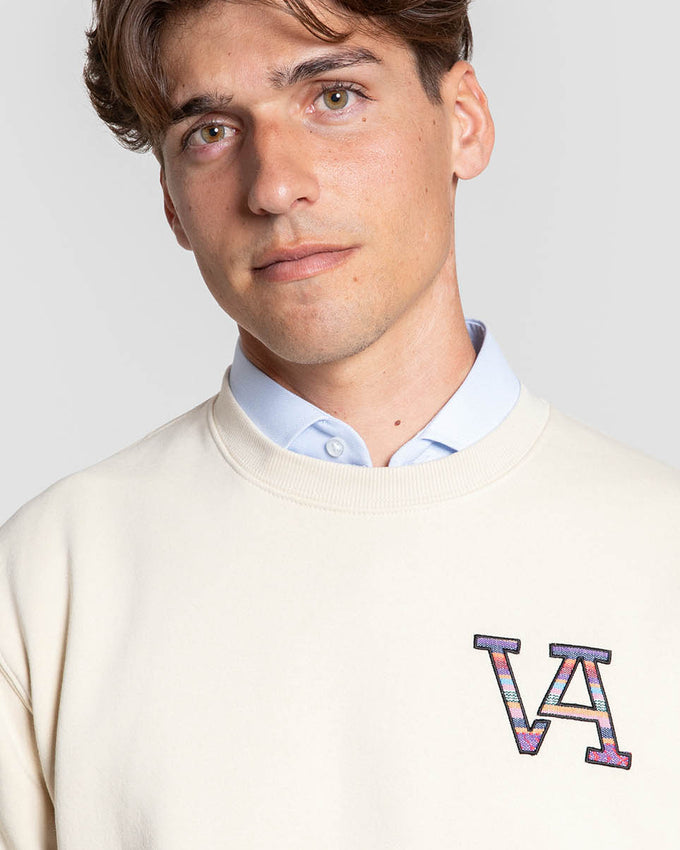 Sudadera Étnica Color Hueso