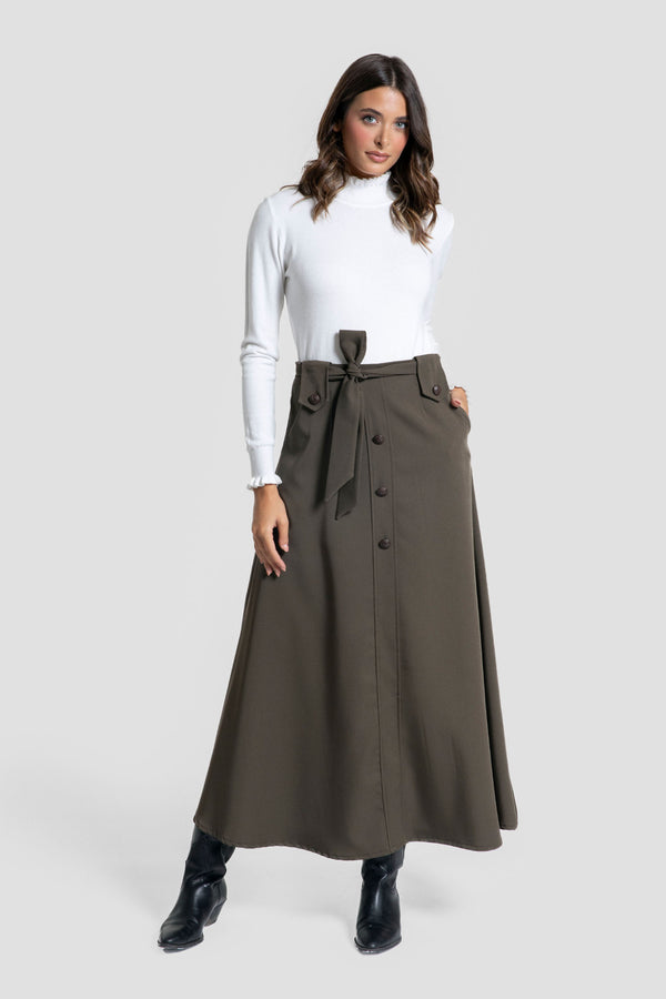 Falda Romeria Kaki - Brío