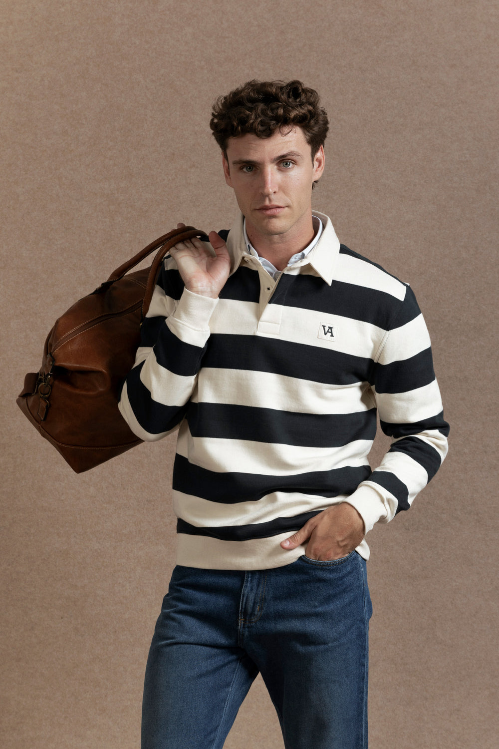 Sudadera Rayas VA Marino - Huella