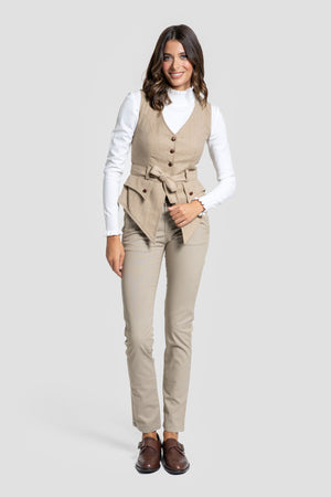 Chaleco Espiga Camel - Brío