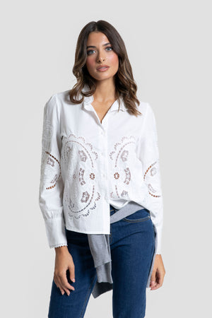 Camisa Manga Larga Blanca