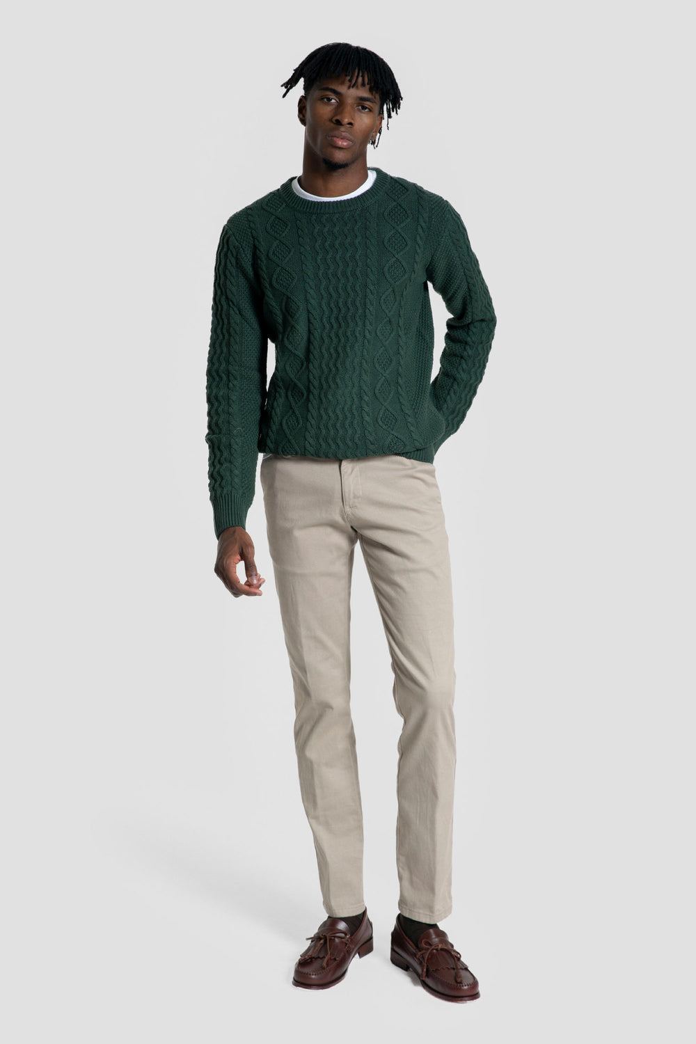 Jersey Punto Trenzado Botella