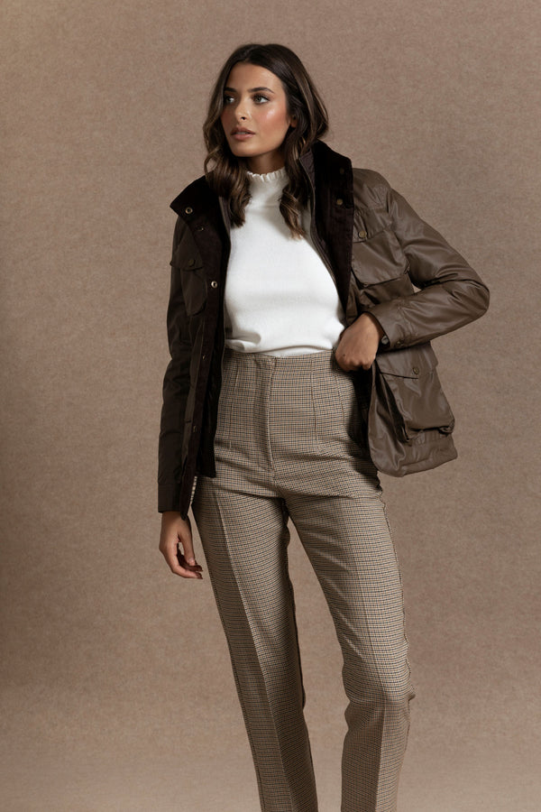 Abrigo Bolsillos Marron