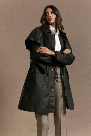 Abrigo Mujer Largo Kaki