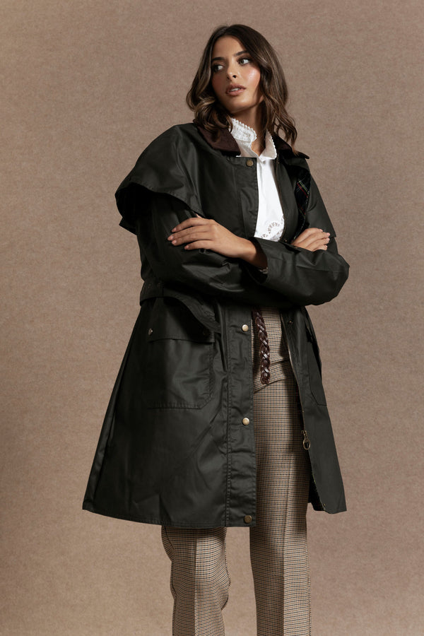 Abrigo Mujer Largo Kaki