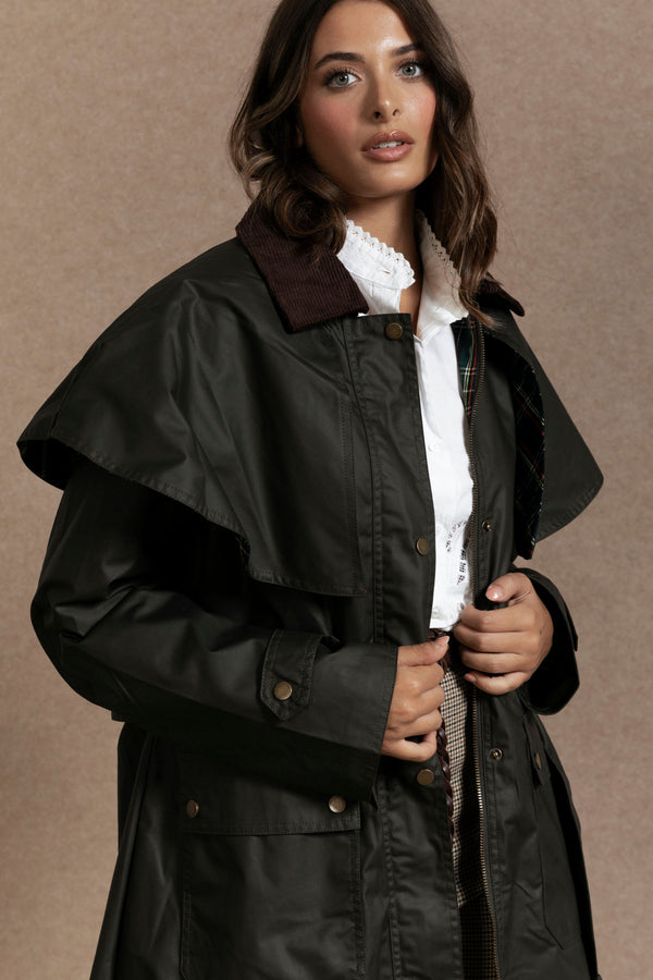 Abrigo Mujer Largo Kaki