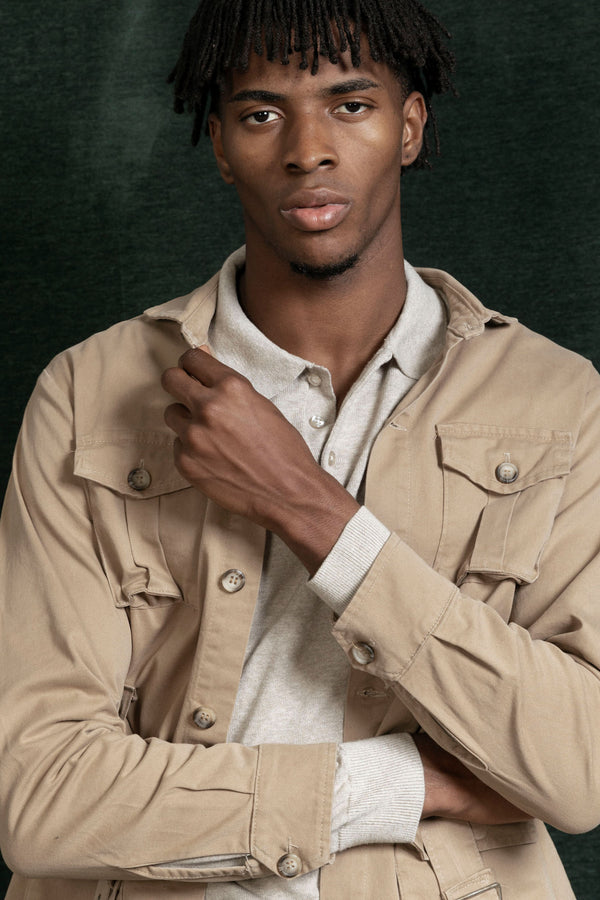 Sahariana Cinturon Camel