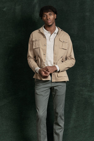 Sahariana Cinturon Camel