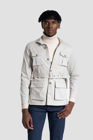 Sahariana Cinturon Hueso