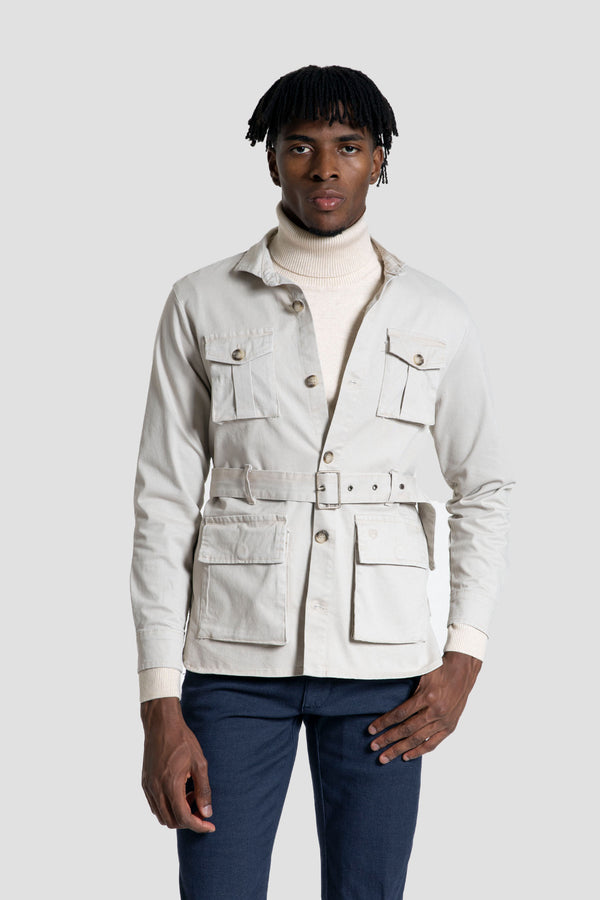 Sahariana Cinturon Hueso