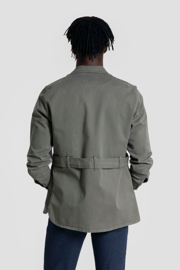 Sahariana Cinturon Kaki