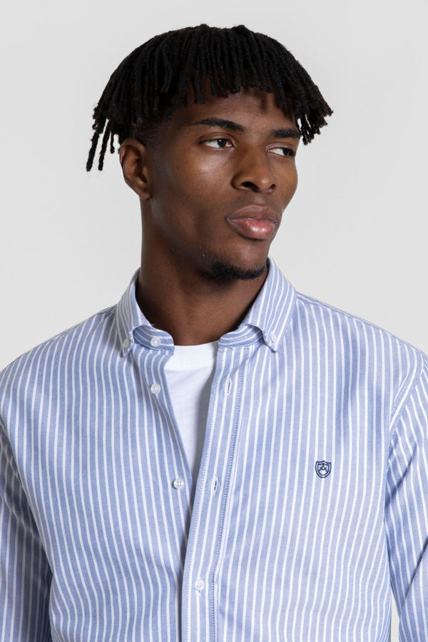 Camisa Rayas Azul Marino