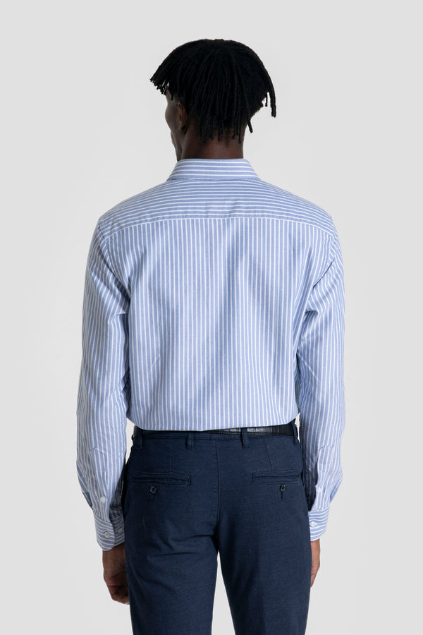 Camisa Rayas Azul Marino