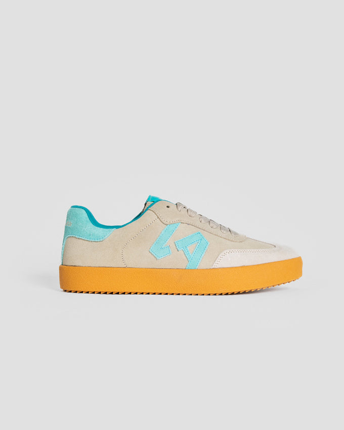 Zapatillas Gris Topo con Turquesa