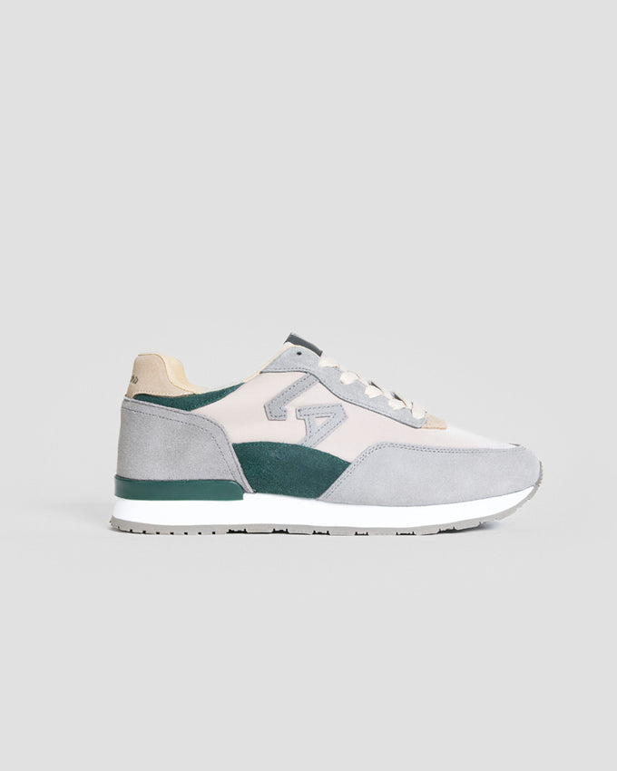 Zapatillas Hombre Gris con Verde