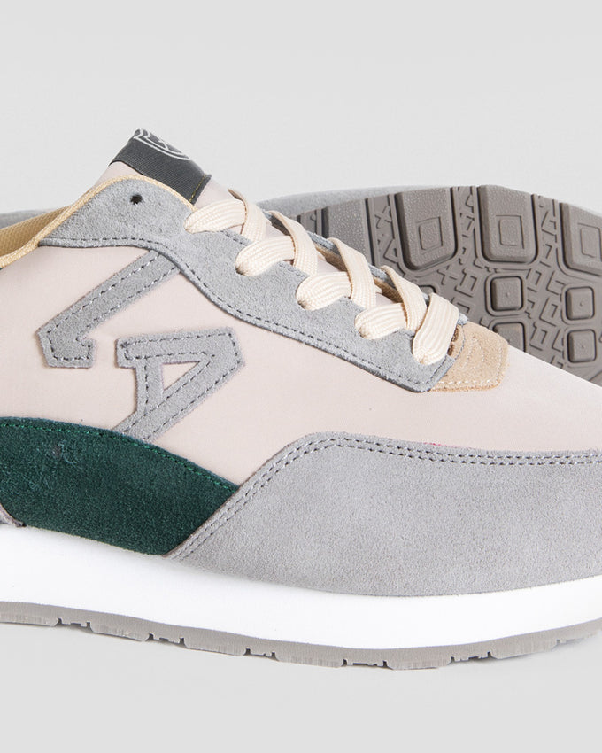 Zapatillas Hombre Gris con Verde