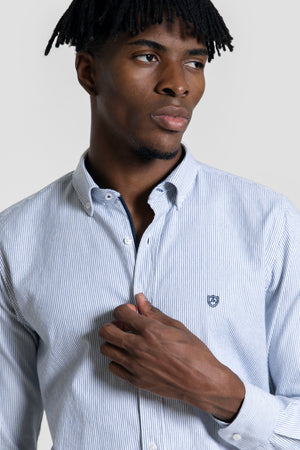 Camisa Rayas Azul Marino