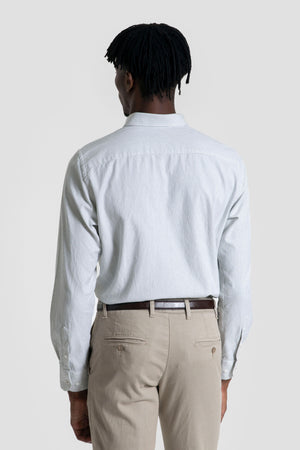 Camisa Rayas Verde Hoja