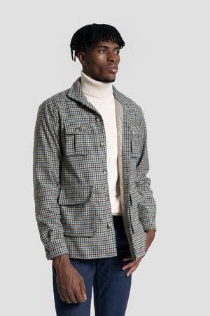 Sobrecamisa Cuadros Marron