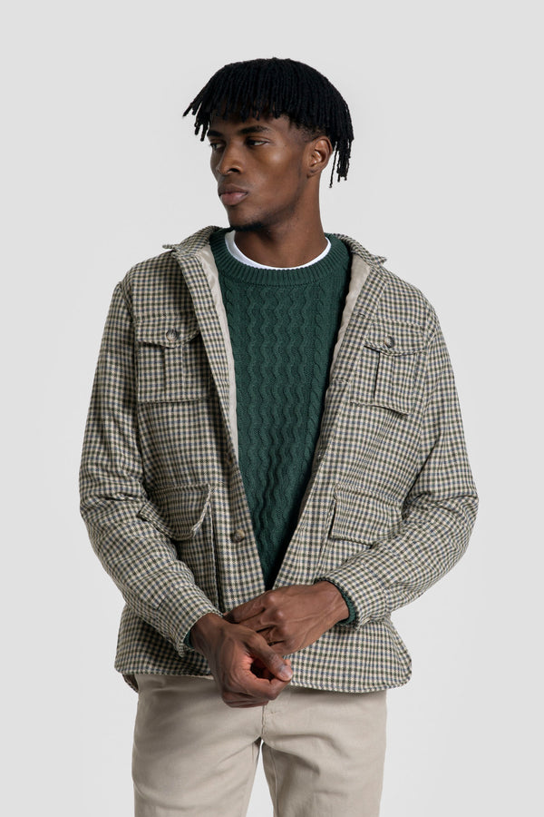 Sobrecamisa Cuadros Kaki