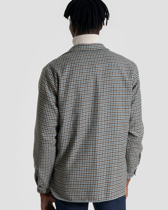 Sobrecamisa de Cuadros Marrón para Hombre