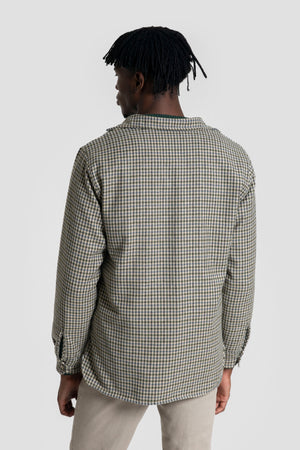 Sobrecamisa Cuadros Kaki