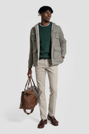 Sobrecamisa Cuadros Kaki