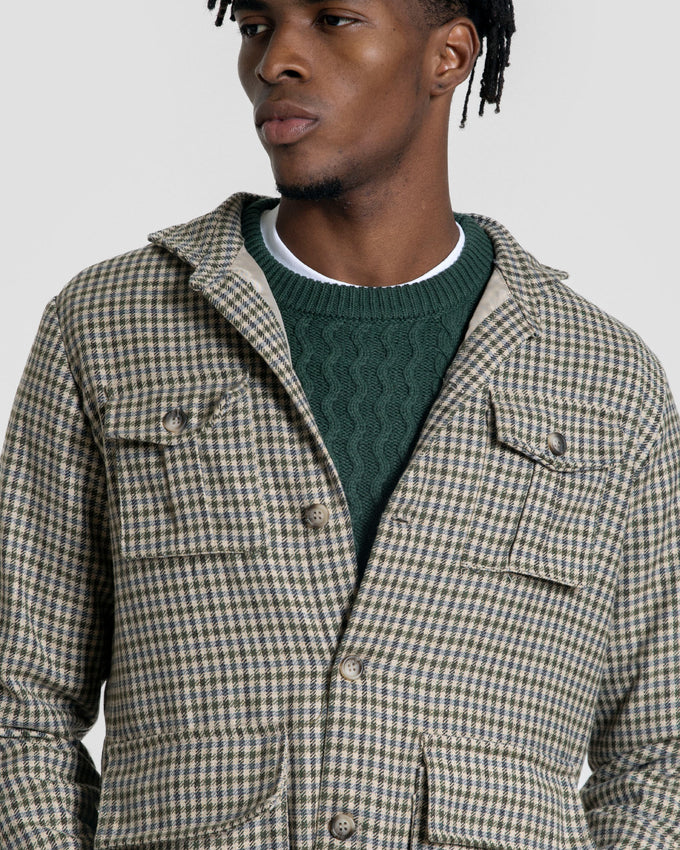 Sobrecamisa Cuadros Kaki