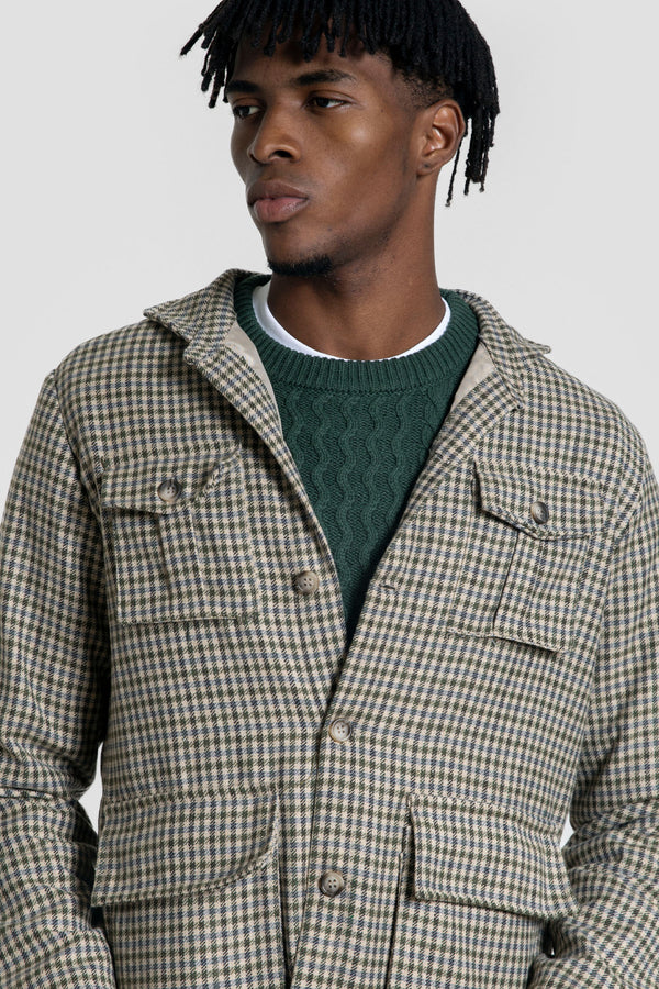 Sobrecamisa Cuadros Kaki