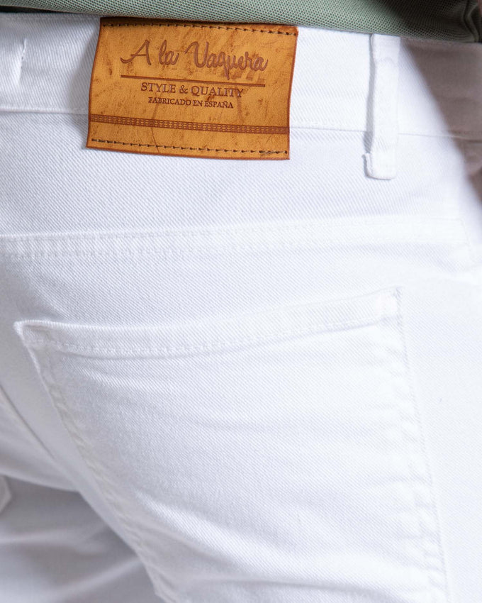 Pantalón Cinco Bolsillos Blanco
