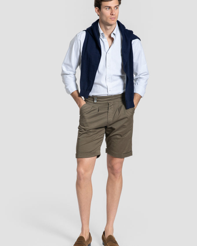 Bermudas com Fivela Cáqui