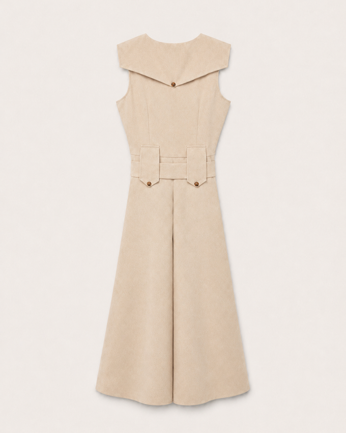 Beige Midi Dress