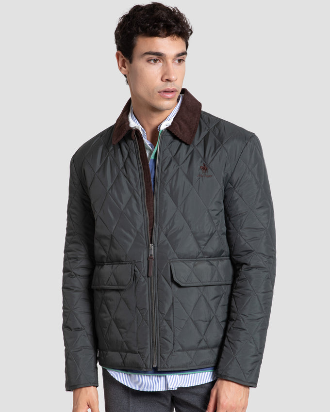 Parka Acolchada Cuello Pana