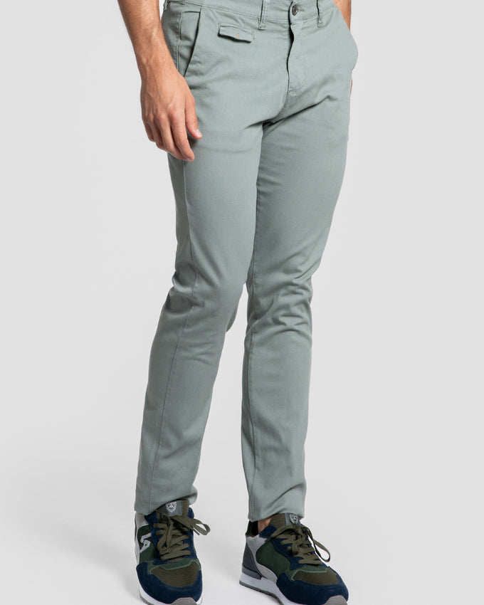 Pantalón chino hoja de hombre
