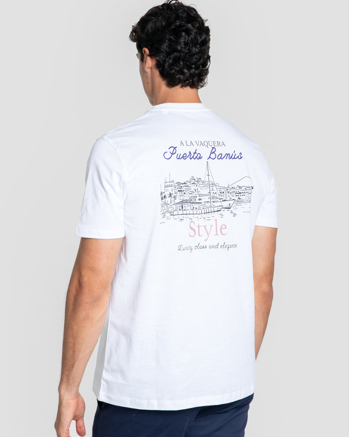 T-shirt Puerto Banús Branca