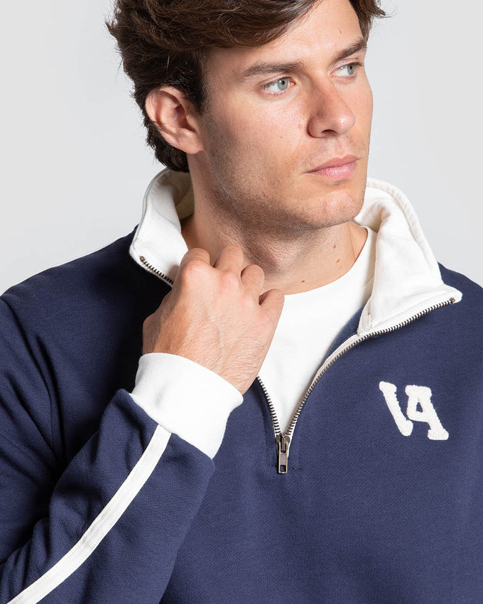 Sudadera Vivos Contraste Marino