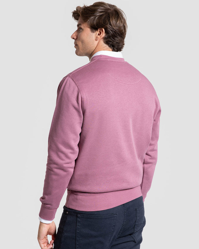 Sudadera Básica Escudo Buganvilla