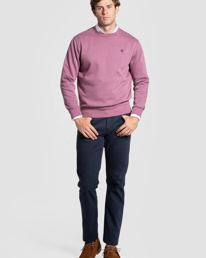 Sudadera Básica Escudo Buganvilla