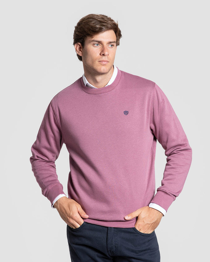 Sudadera Básica Escudo Buganvilla