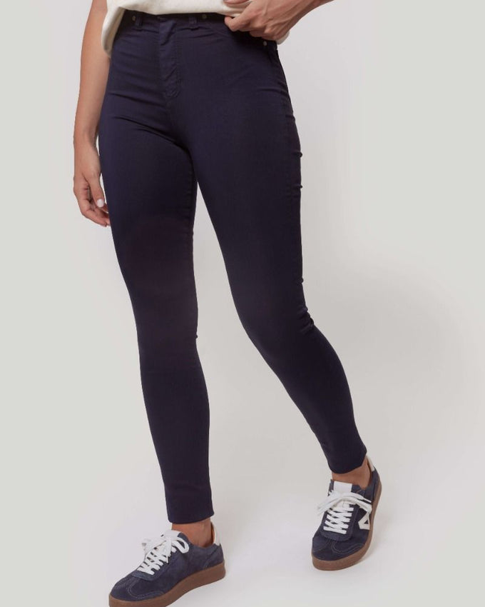 Pantalon Tiro Alto Marino - Raíces