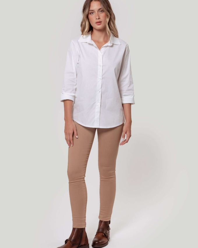 Pantalón Tiro Alto Camel - Raíces