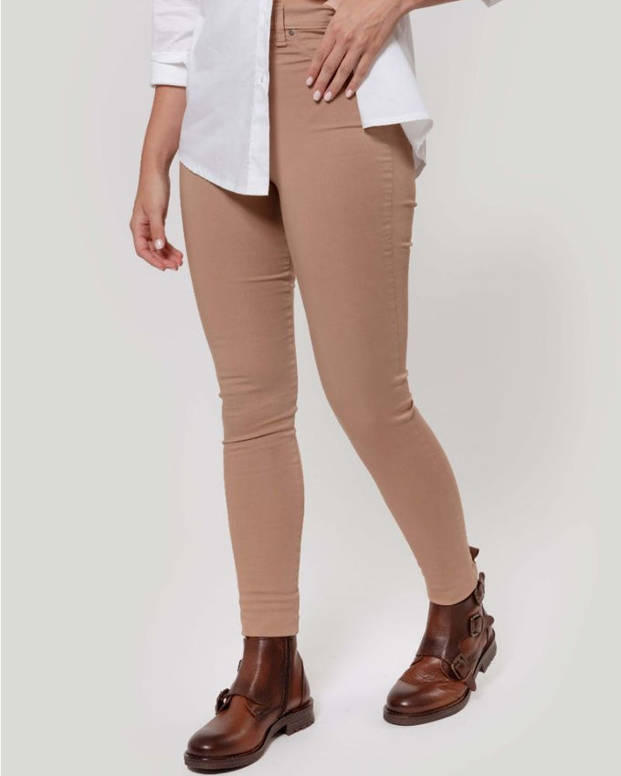 Pantalón Tiro Alto Camel - Raíces