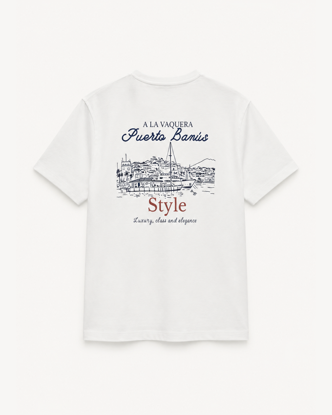 T-shirt Puerto Banús Branca