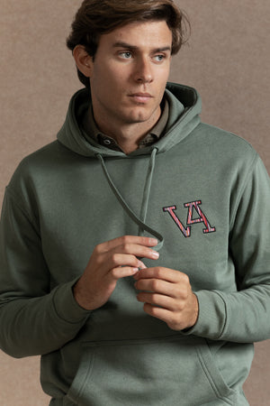 Sudadera VA Etnica Gorro Verde Hoja - Raíces