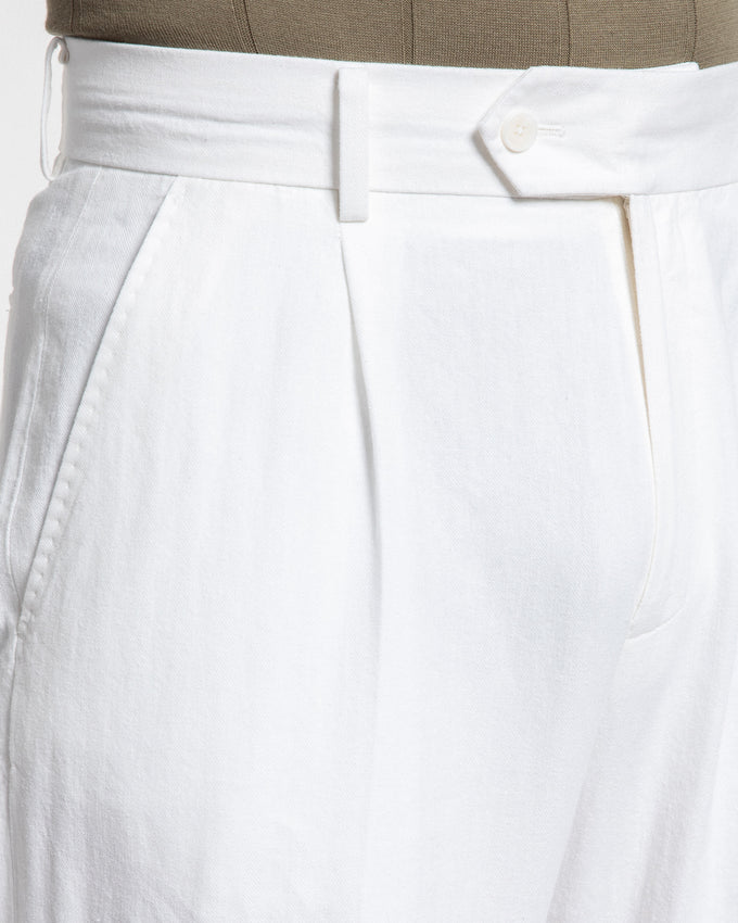 Pantalón Blanco Pinzas