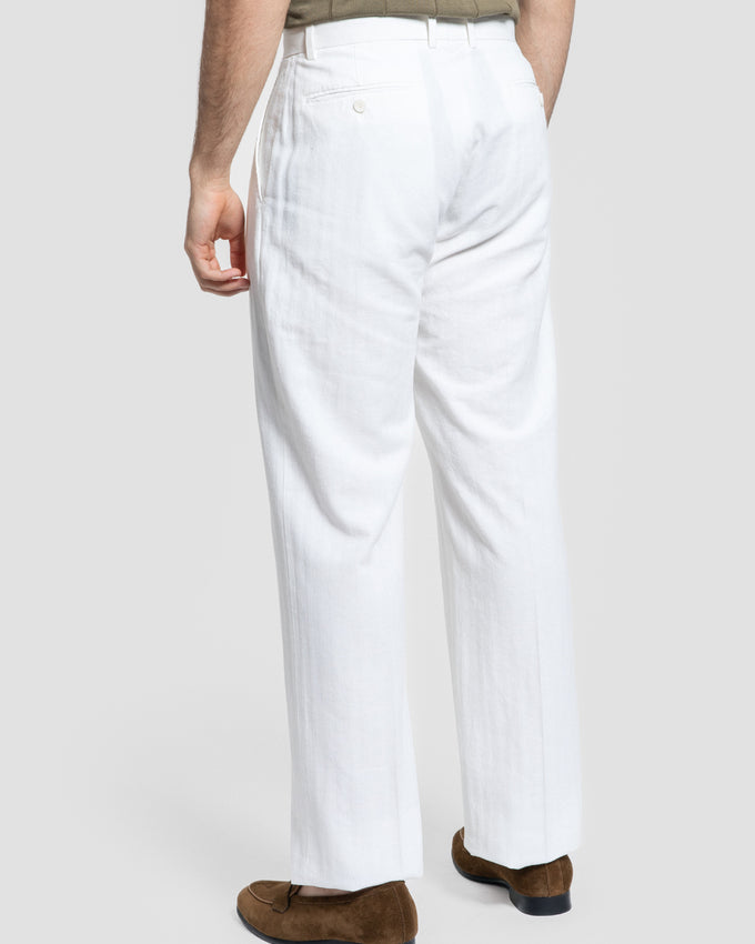 Pantalón Blanco Pinzas