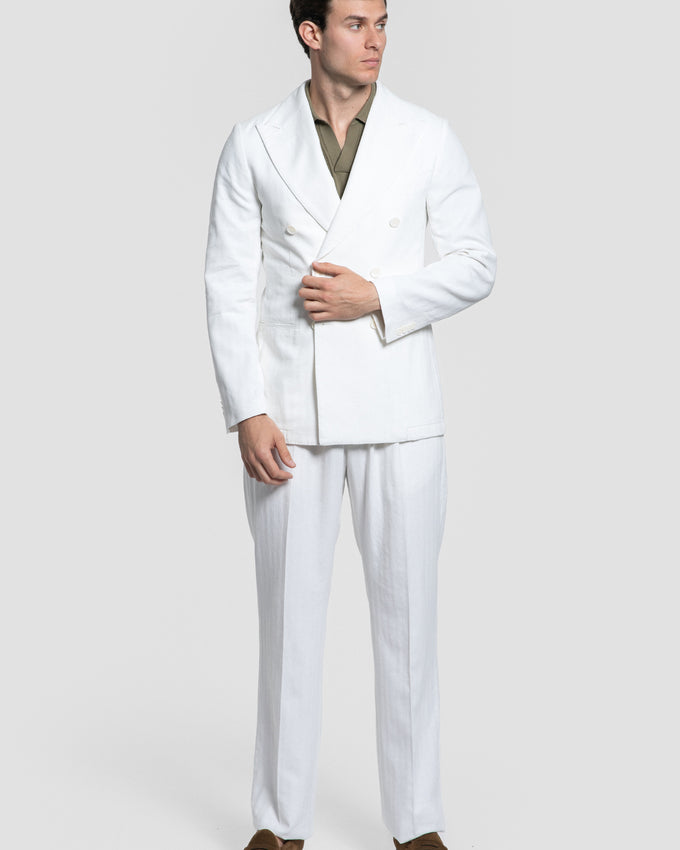 Pantalón Blanco Pinzas