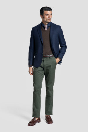 Jersey Cuello Pico Marrón - Raíces